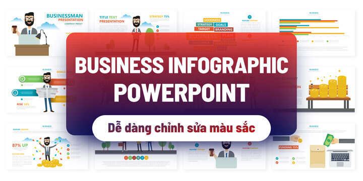 Download Business Infographic Template Powerpoint - Khóa Học Thiết Kế Slide  Powerpoint Thuyết Trình Số 1 Việt Nam