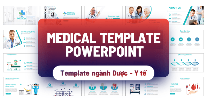 Bộ sưu tập Theme PowerPoint y tế Chuyên nghiệp và phù hợp với các bài giảng liên quan tới y tế