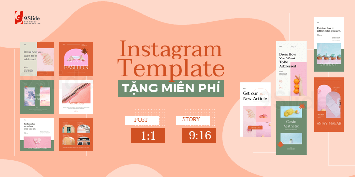 Instagram Template Powerpoint: Với Instagram Template Powerpoint, bạn có thể tạo ra những slide trình bày ảnh độc đáo và thu hút người xem. Với thiết kế đẹp mắt và dễ sử dụng, bạn sẽ không còn phải lo lắng về việc tạo nội dung cho Instagram nữa.